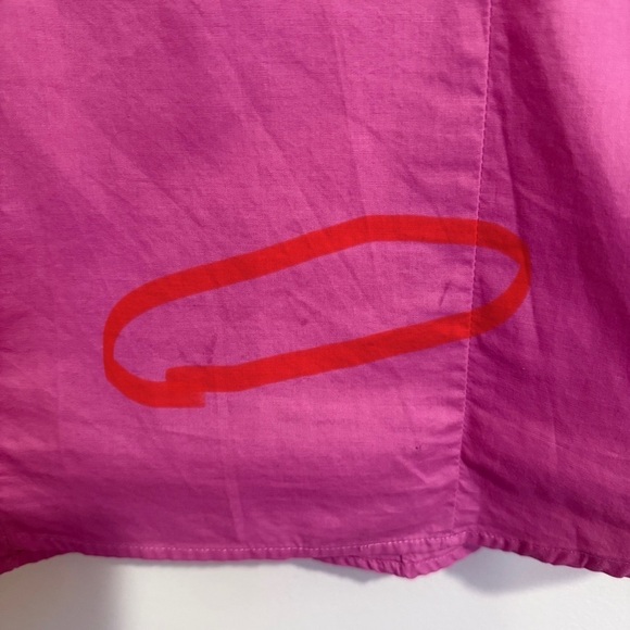 Jones New York Signature Pink Button-Up Shirt with Floral Accents size Medium - Picture 6 of 10